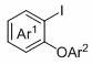 Method for preparing 2-iodo aryl ether under action of alkali metal hydride