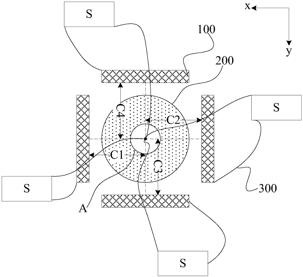 Detection method for position of crystal oscillating sheet in evaporation device, evaporation method and related device