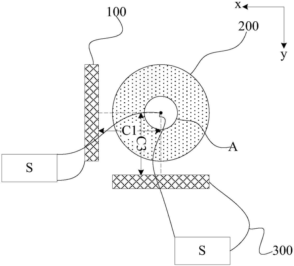 Detection method for position of crystal oscillating sheet in evaporation device, evaporation method and related device