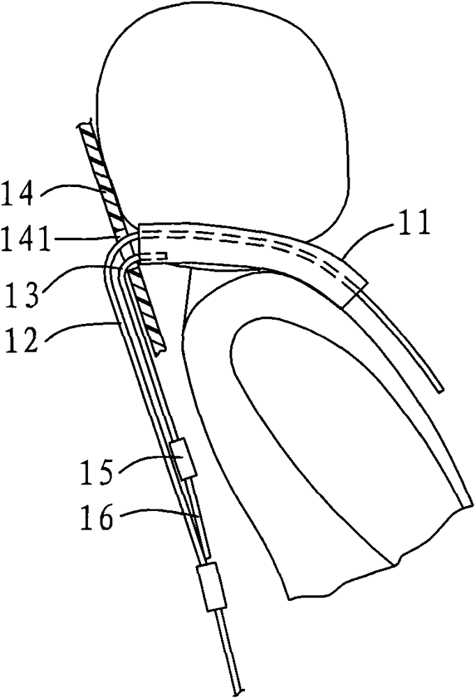 A child's car seat and a combination of headrest and shoulder harness pads for the child's car seat