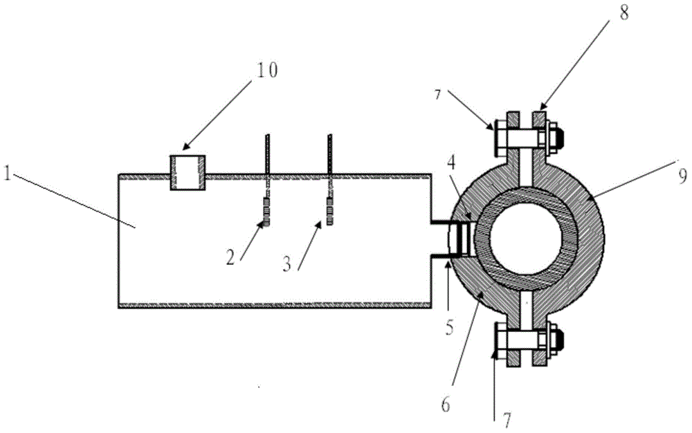 Pipeline internal corrosion detection device and detection method thereof