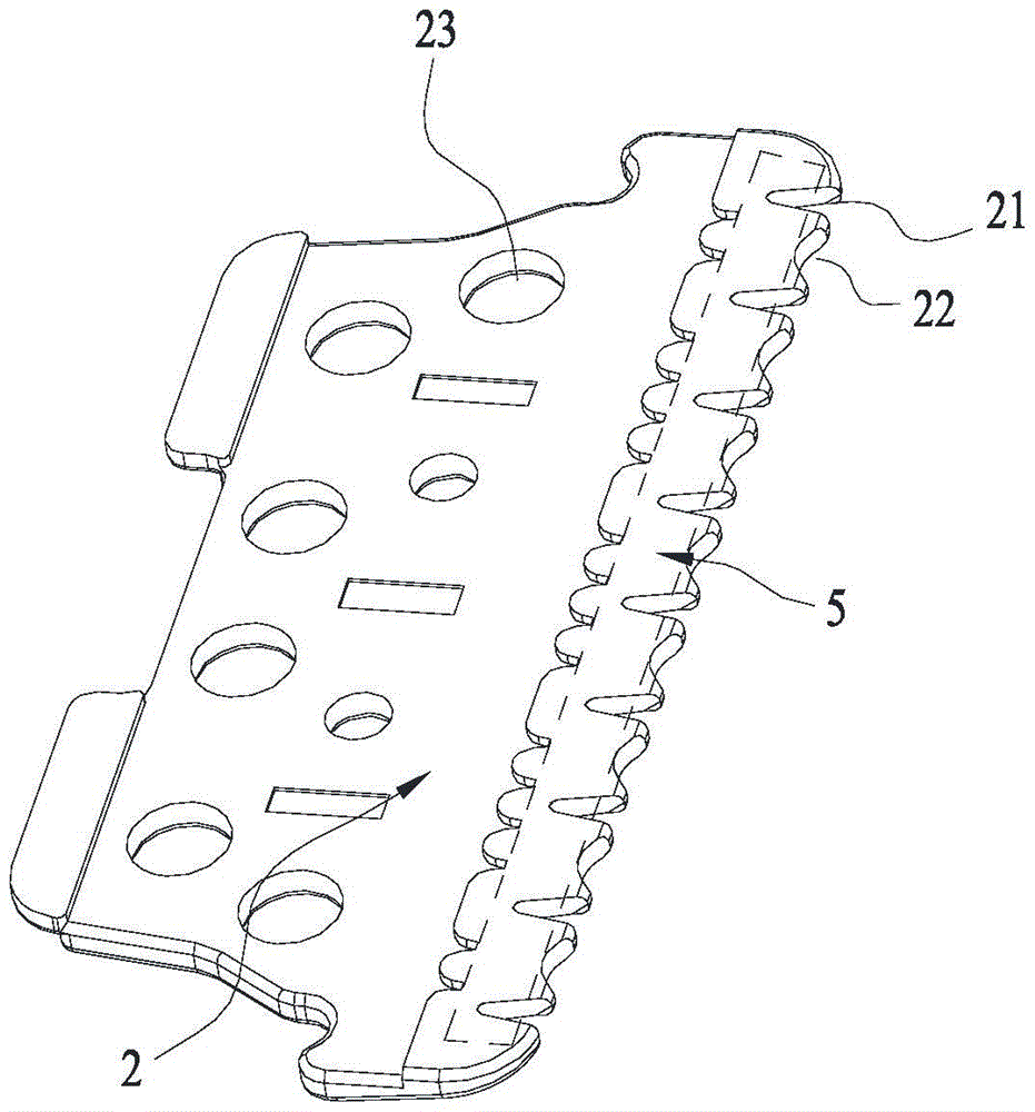 Hair cutting head for splitting and cutting hair