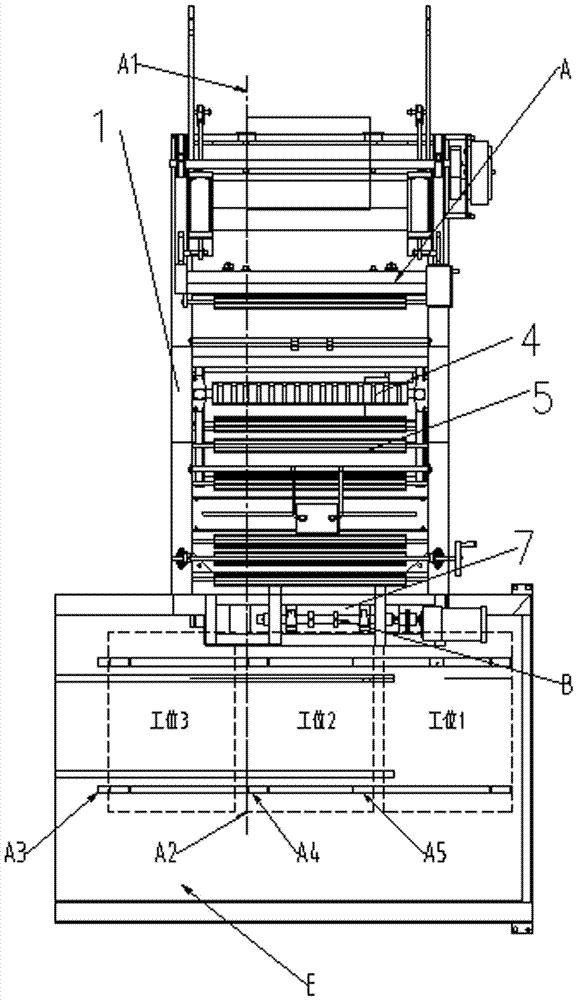 Three-station automatic multifunctional all-in-one machine for double-layer packaging bags