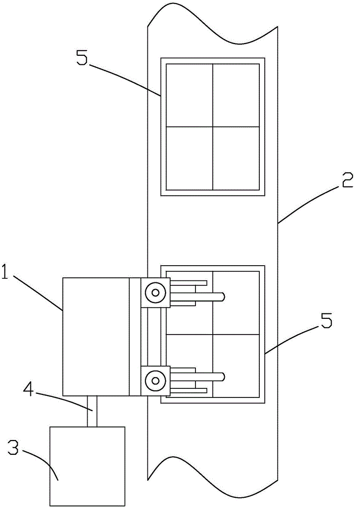 Automatic feeding method based on square silkworm rearing frame