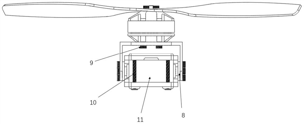 Tilting component of tilting rotor unmanned aerial vehicle, tiltable rotor unmanned aerial vehicle and using method