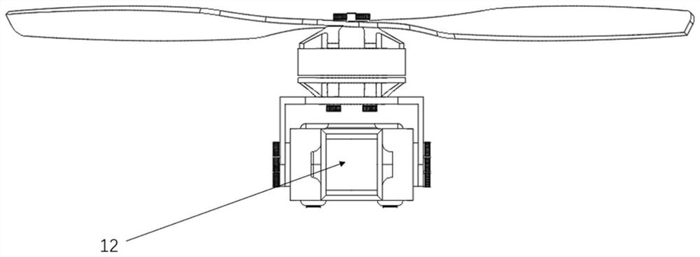 Tilting component of tilting rotor unmanned aerial vehicle, tiltable rotor unmanned aerial vehicle and using method