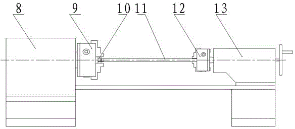 Processing method of long and thin workpiece thread and chuck fixture assembly