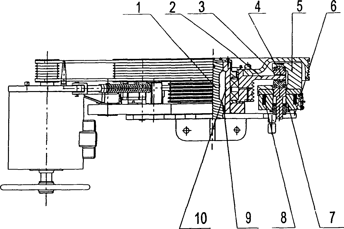 Brake force moment measuring device and method