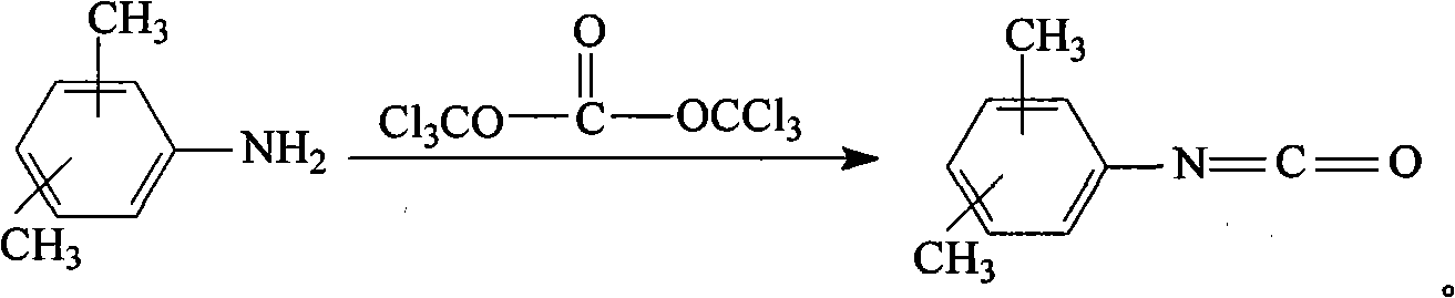 Method for preparing dimethylphenyl isocyanate
