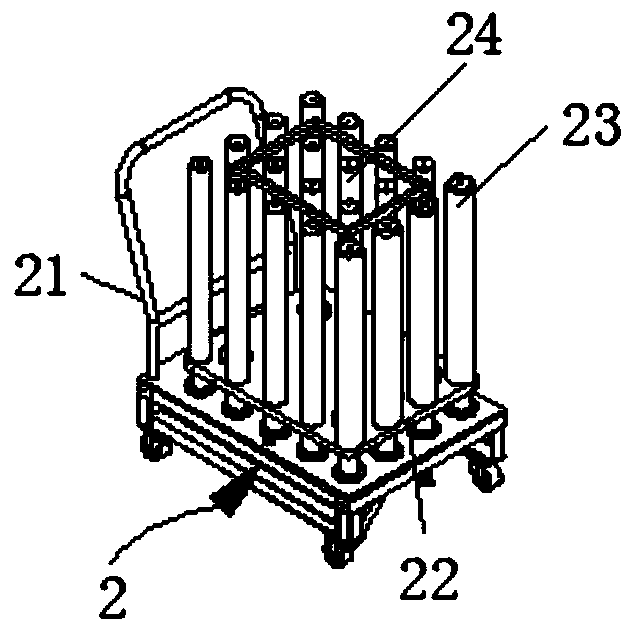 Automatic feeding and discharging production device for synchronous ring part machining