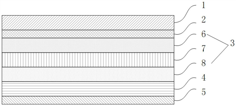 High-speed gold stamping alumite and preparation method thereof