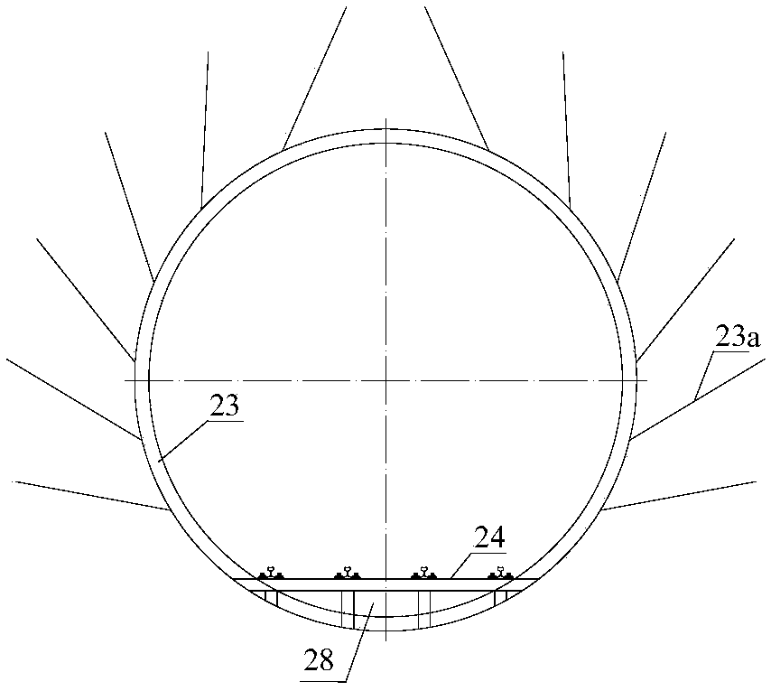Construction method for simultaneous extension of parallel guide pits into double-line tunnel for TBM tunneling construction