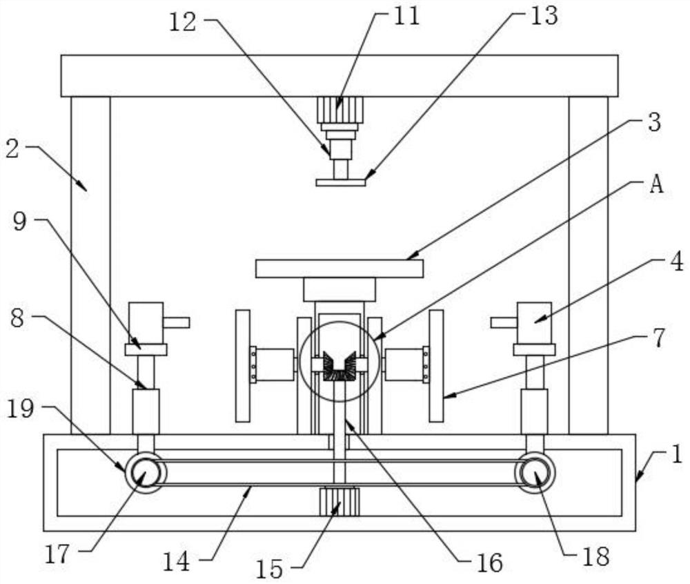 Punching auxiliary device for carton packaging and processing