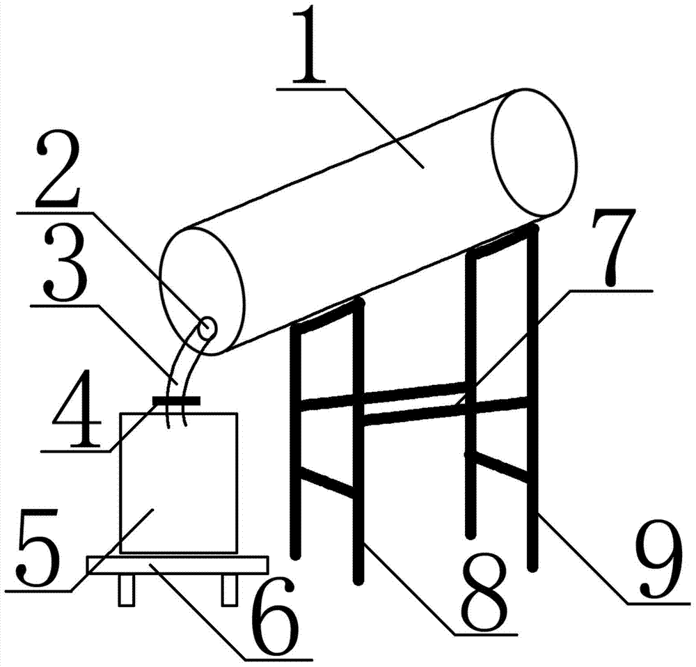 Fine chemical industry liquid barrel pouring apparatus