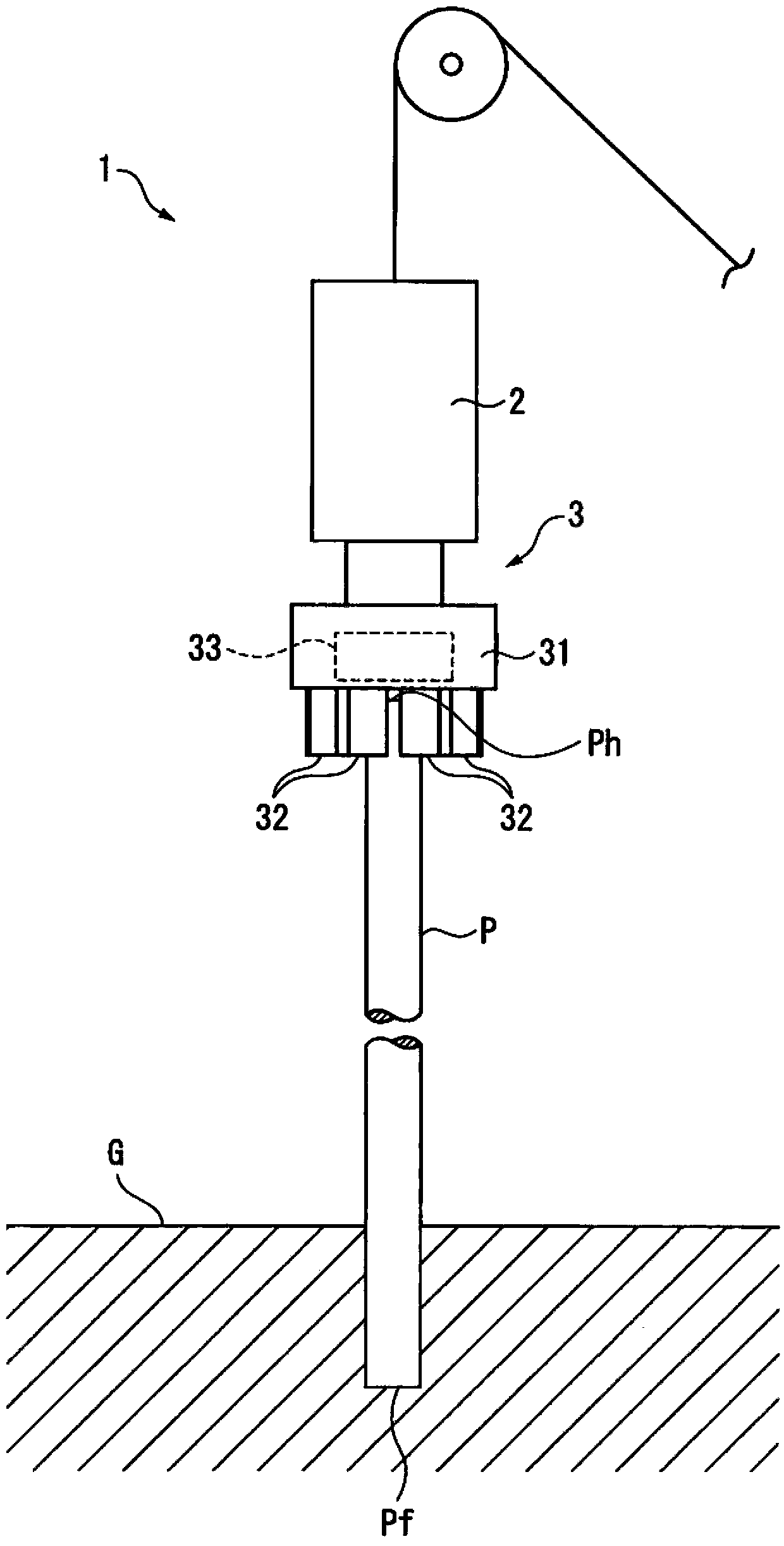 Pile-driving method and vibration control method