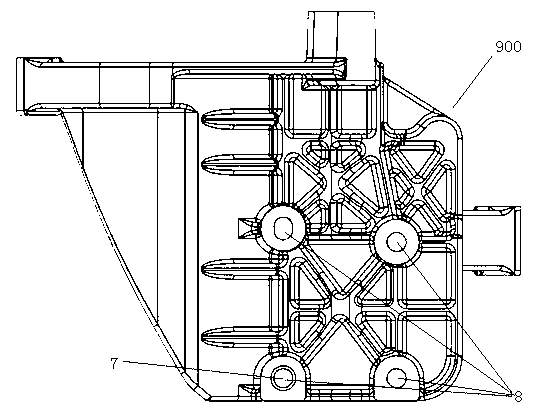 Integrated shock absorption type engine accessory bracket device