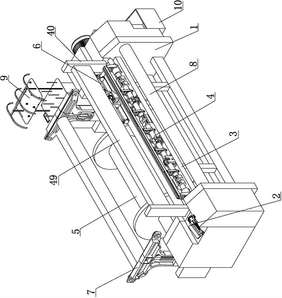 Main machine system of air jet loom