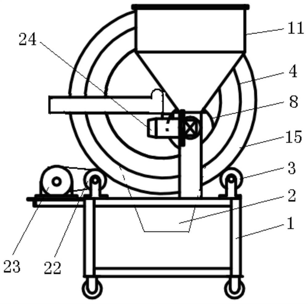 Drum-type coffee surface water air dryer