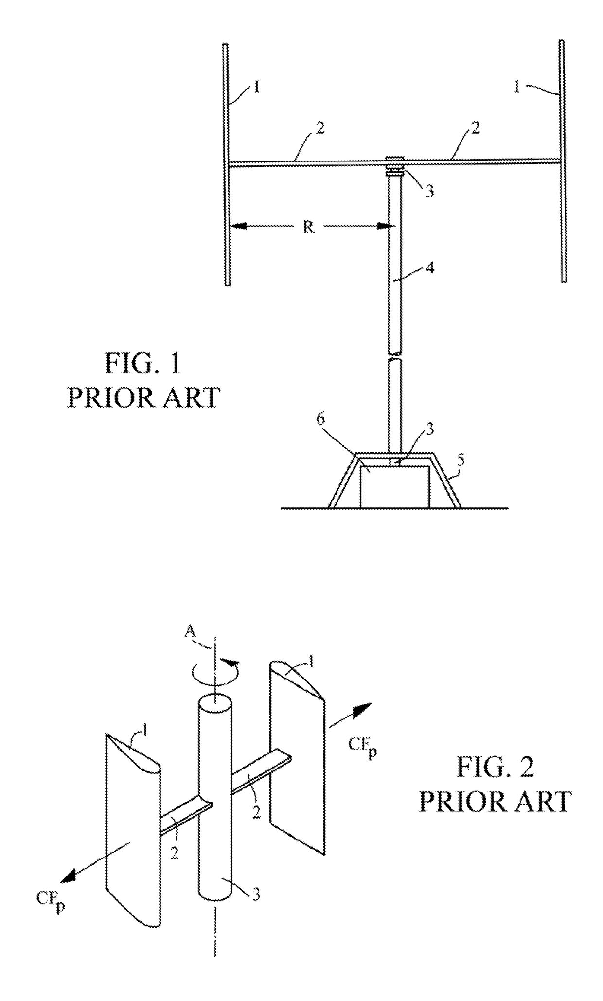 Lift-driven wind turbine with force canceling blade configuration