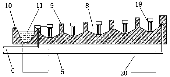 Pre-circulating water purification device suitable for large-yield wetland