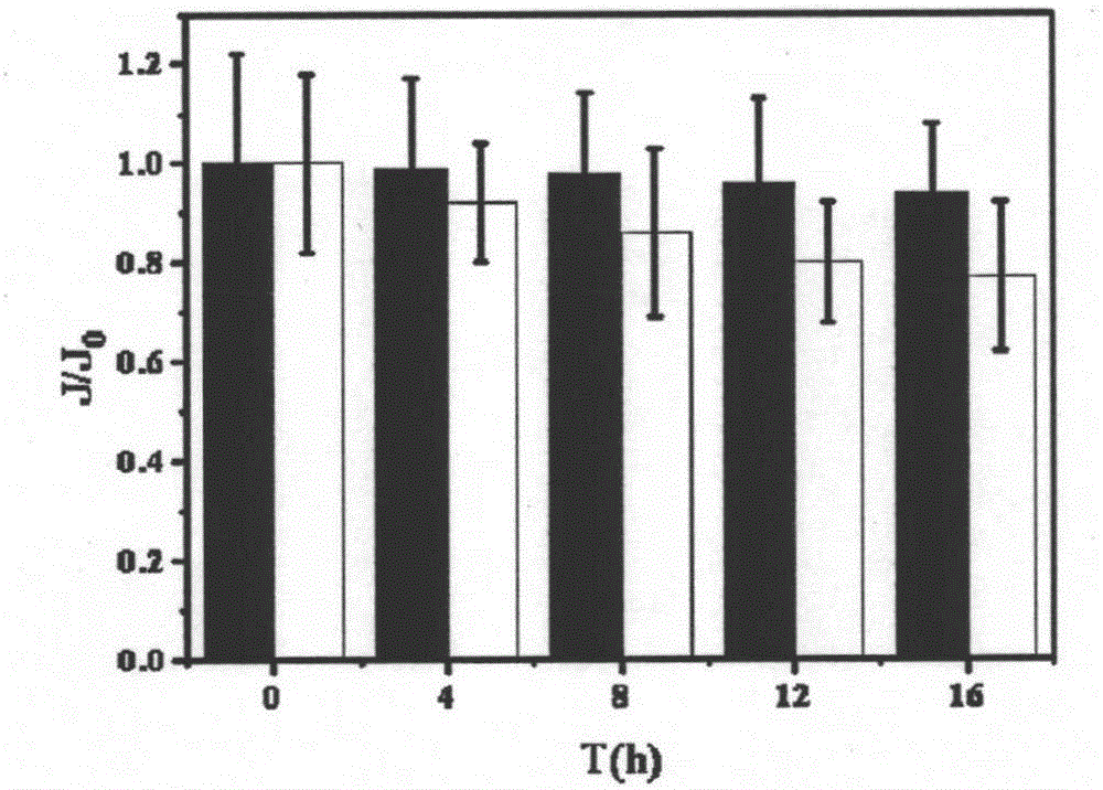 Preparation method for anti-pollution hydrophilic positive permeable membrane