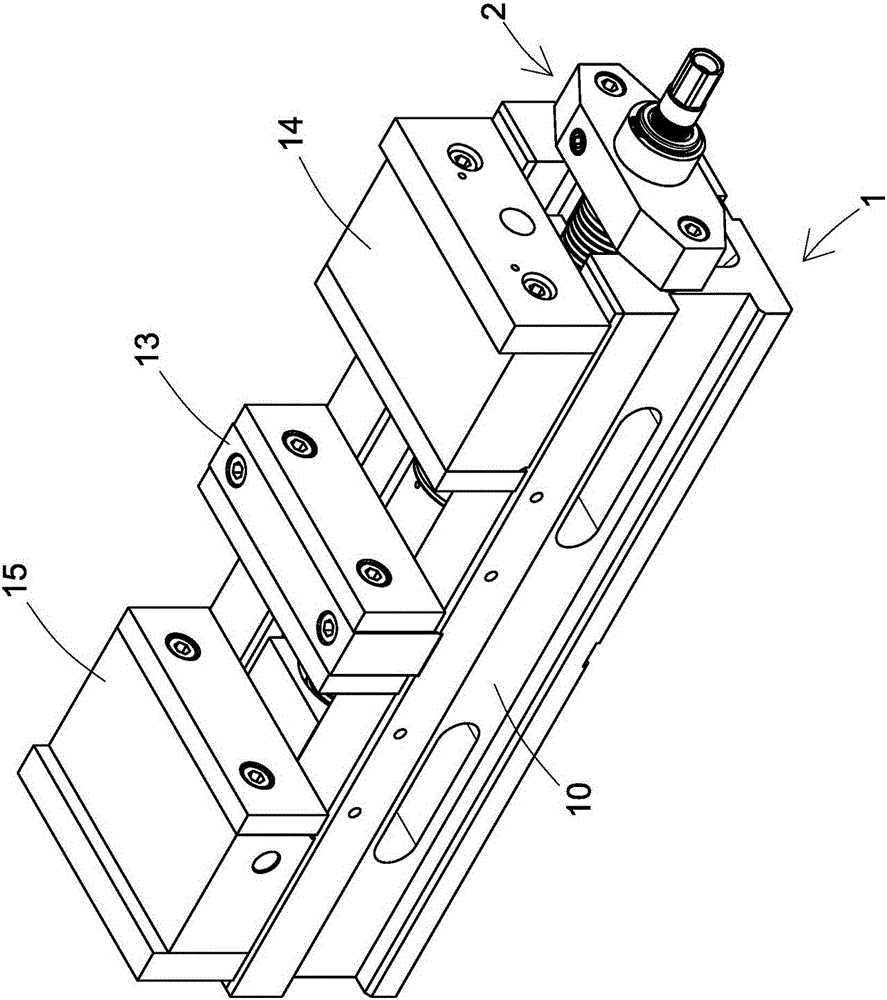 Double-clip force multiplying type jaw vice structure