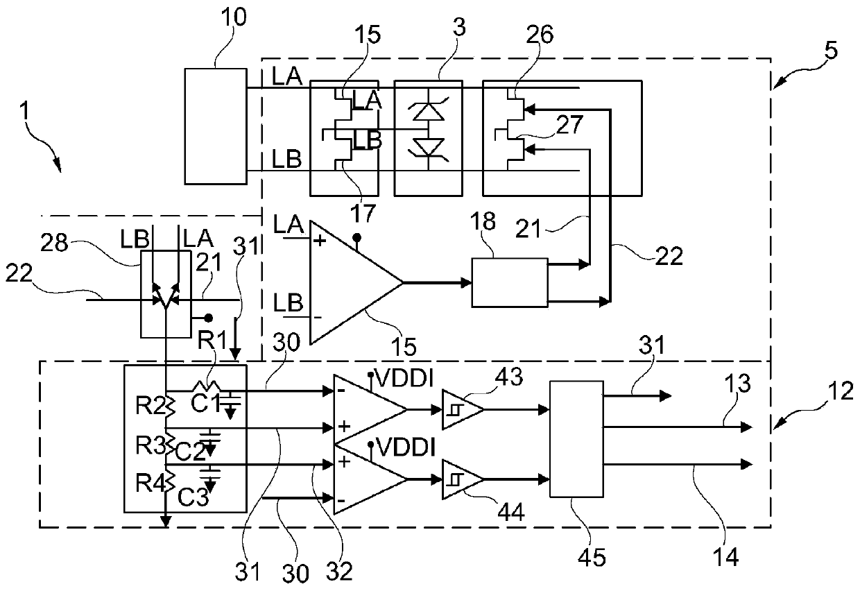 Active receiver for connected RFID tags