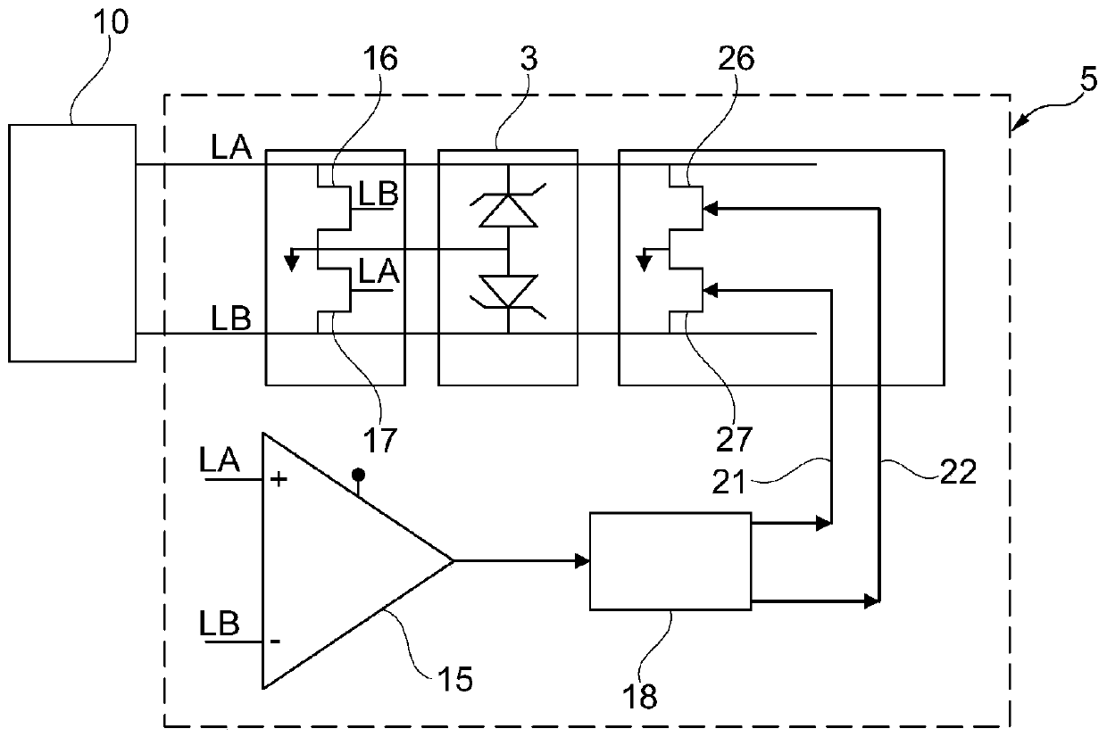 Active receiver for connected RFID tags