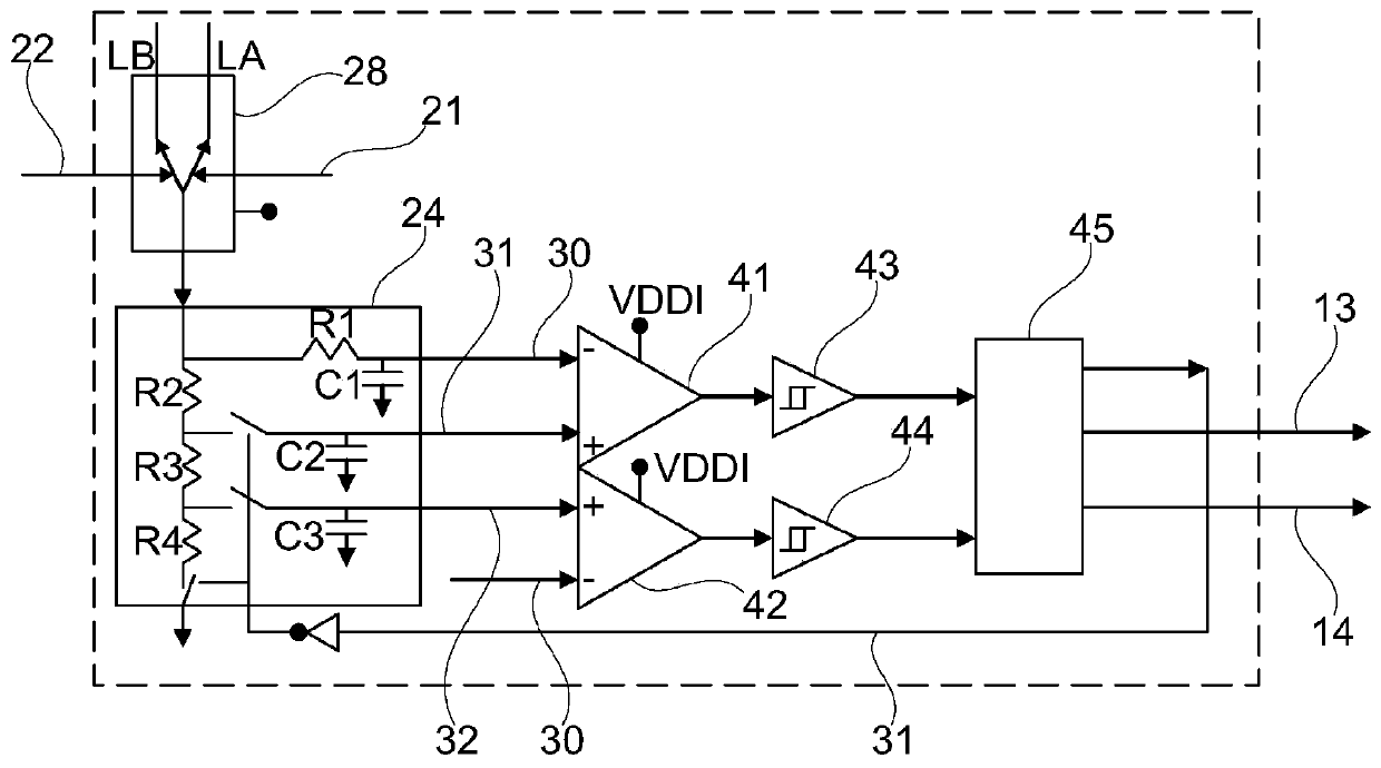 Active receiver for connected RFID tags