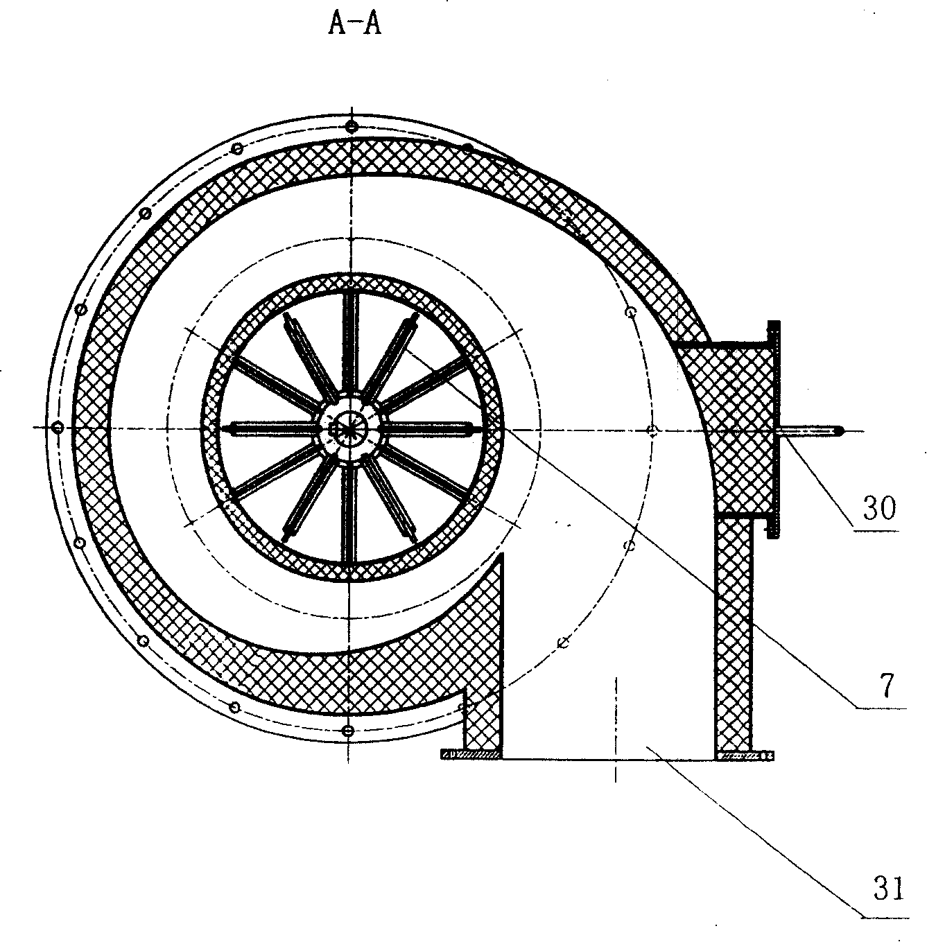 Numerically controlled fluidized rotary floating drying machine
