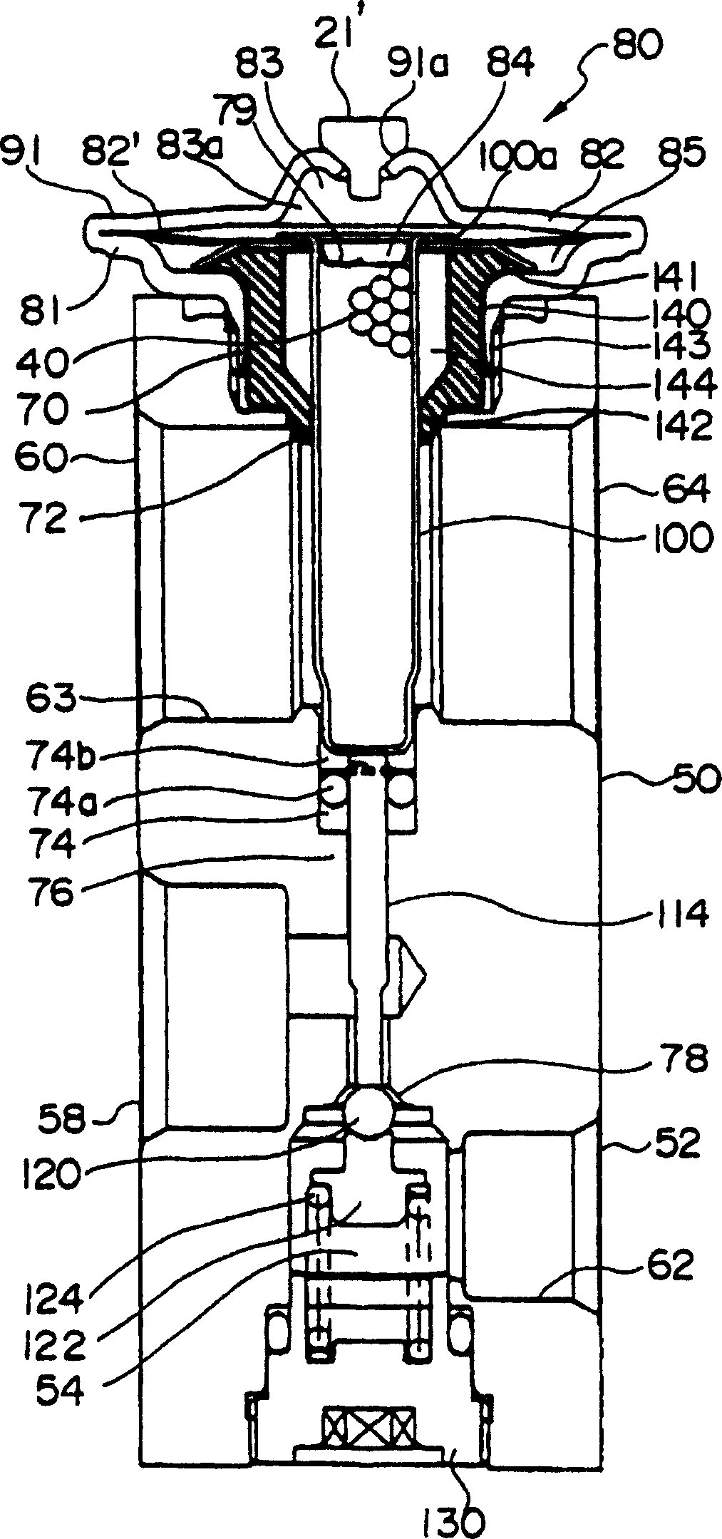 Temperature expansion valve