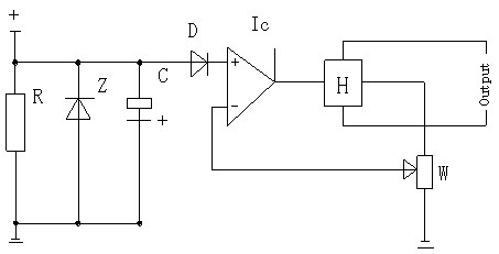 Temperature compensator of Hall detection current sensor