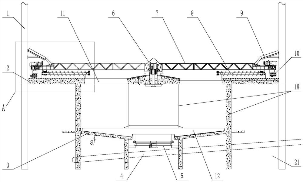 Round particle high tower granulation method and double-layer ventilation material receiving device thereof