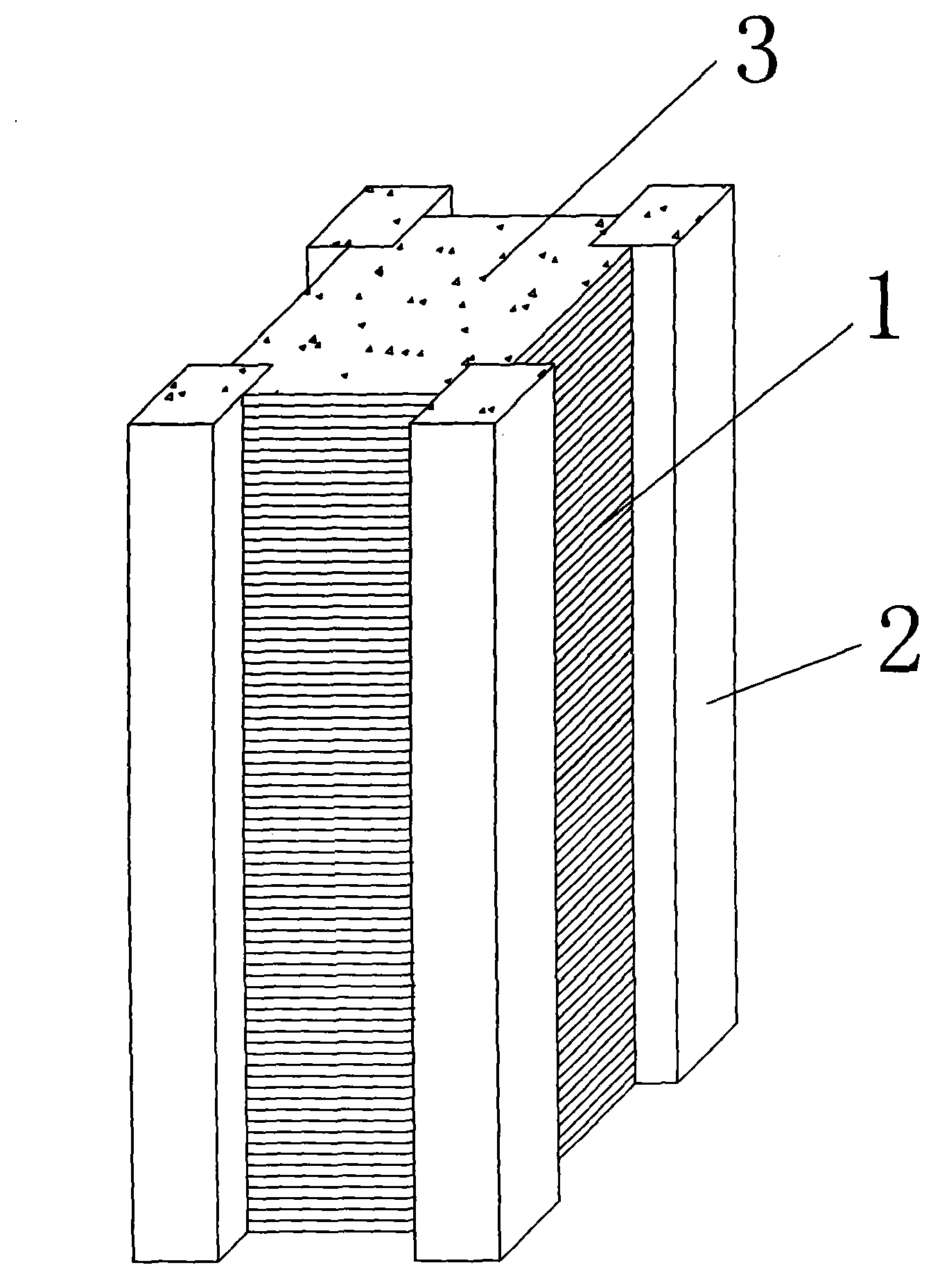 Corrugated steel plate confined concrete combination column and manufacturing method thereof