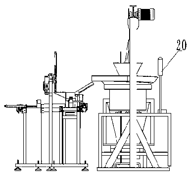 Iron nail counting, arranging and boxing system