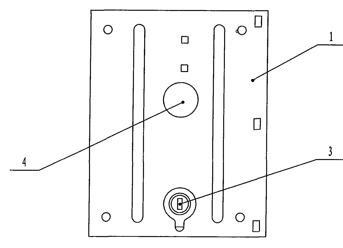 Rotary marble safety door lock