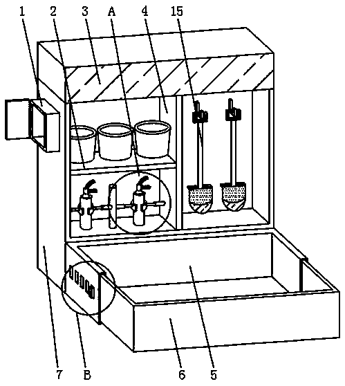 Novel fire fighting table for building construction