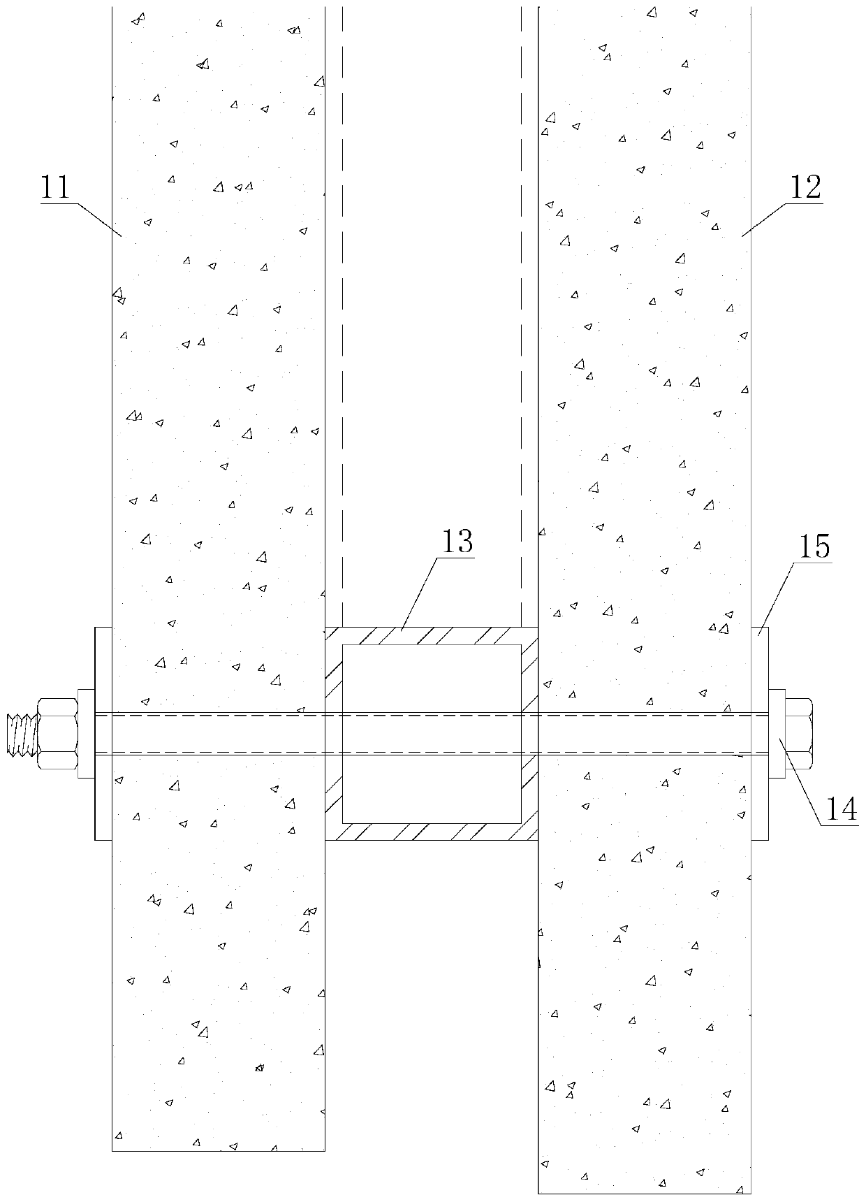 A prefabricated double-layer exterior wall panel and its installation structure and horizontal and vertical waterproof structure