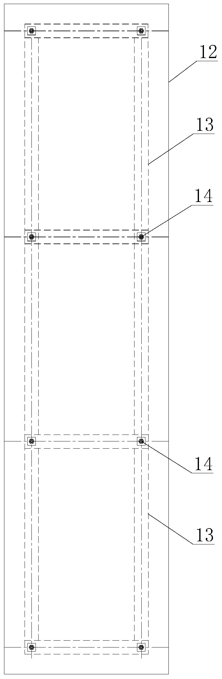 A prefabricated double-layer exterior wall panel and its installation structure and horizontal and vertical waterproof structure