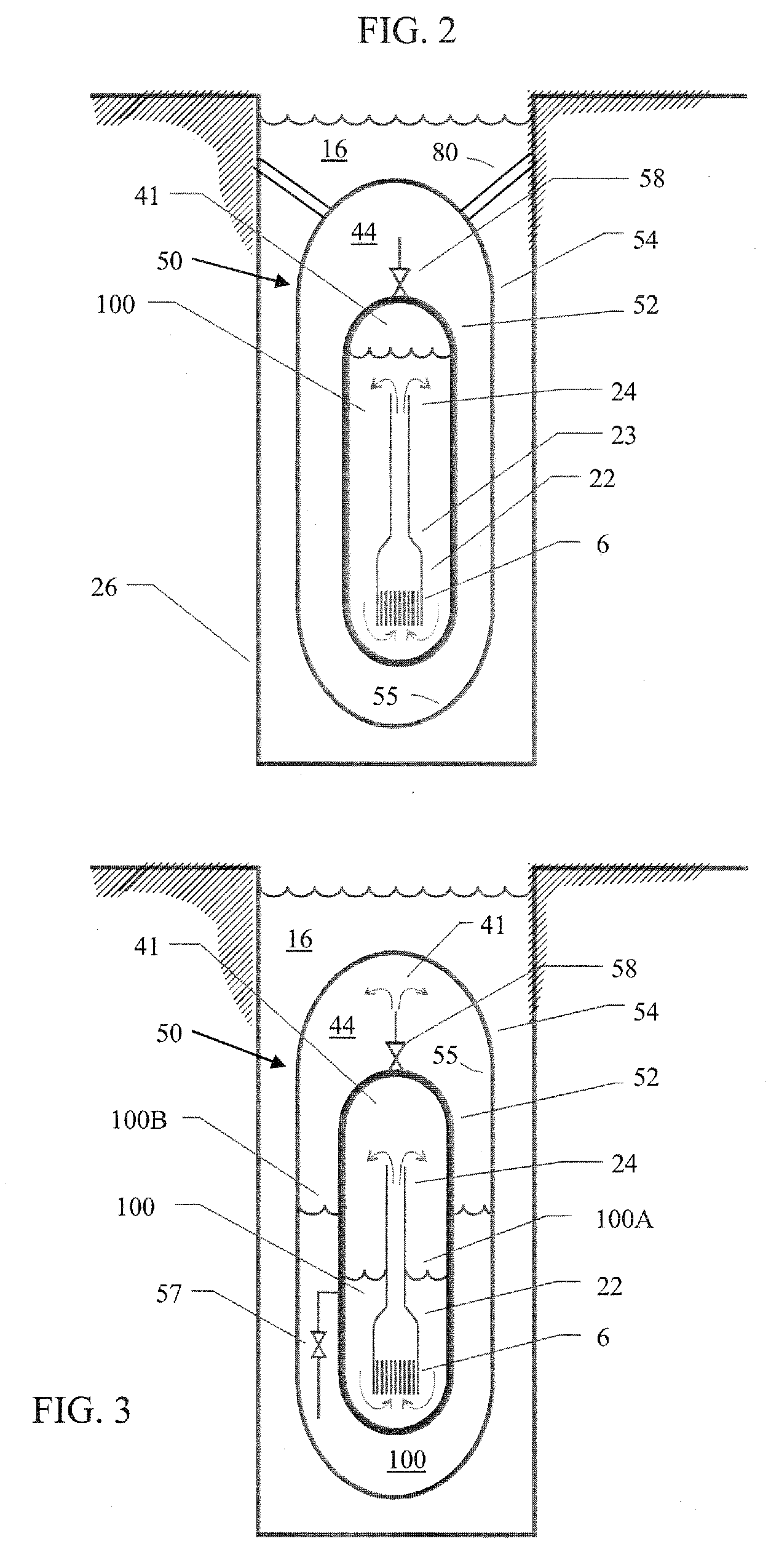 Submerged containment vessel for a nuclear reactor