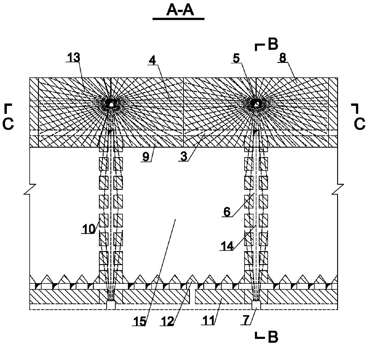 A method for recovering ore pillars from annular blastholes