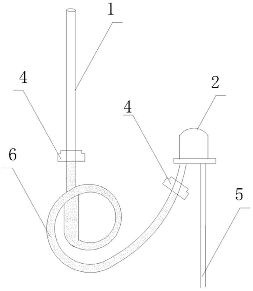 Substation OPGW terminal reserved cable and manufacturing method thereof