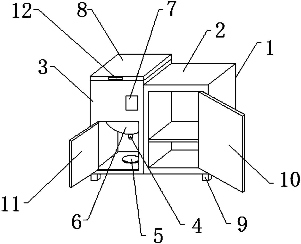 Domestic storage device for dog food