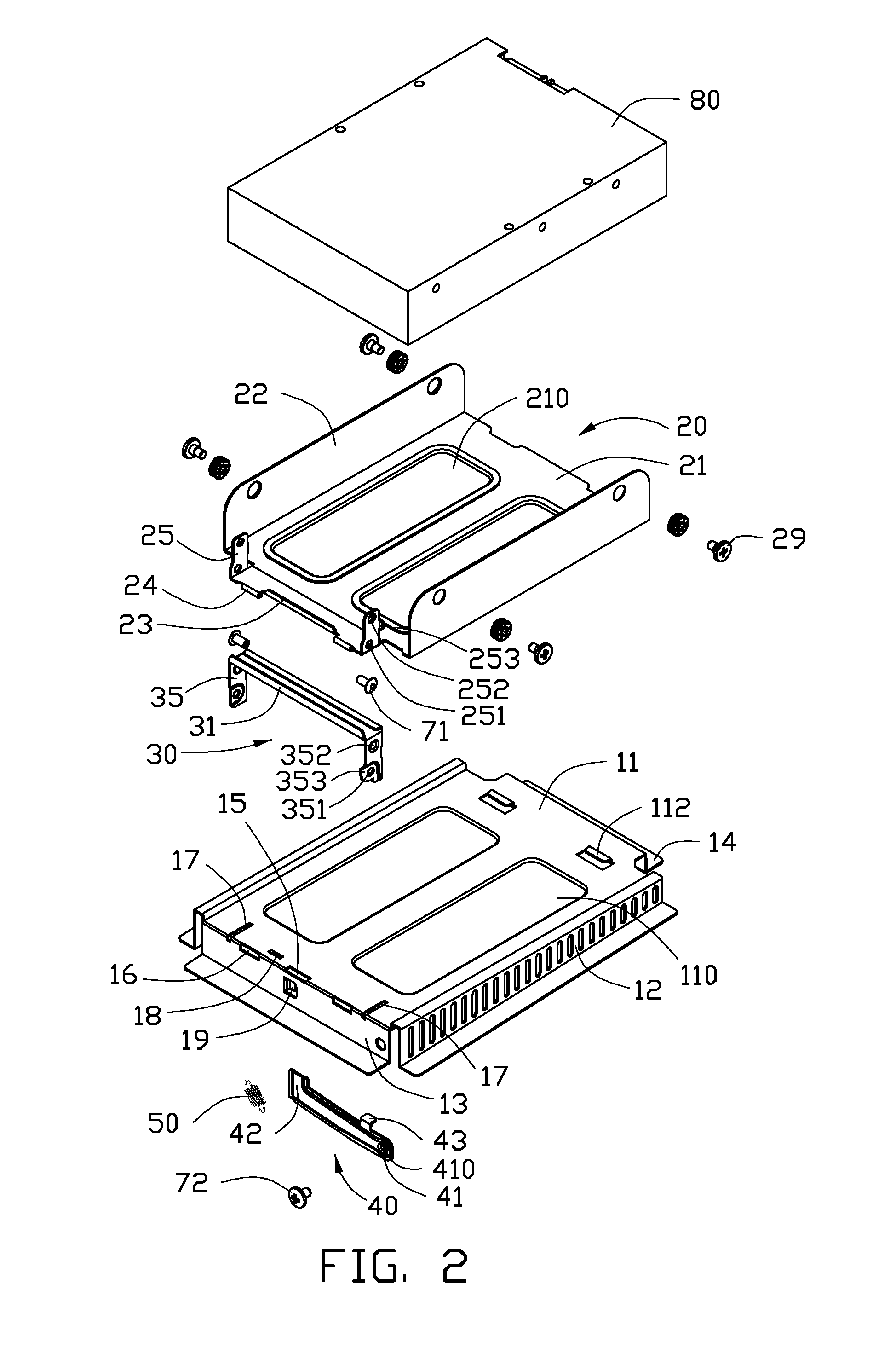 Extracting apparatus for storage module