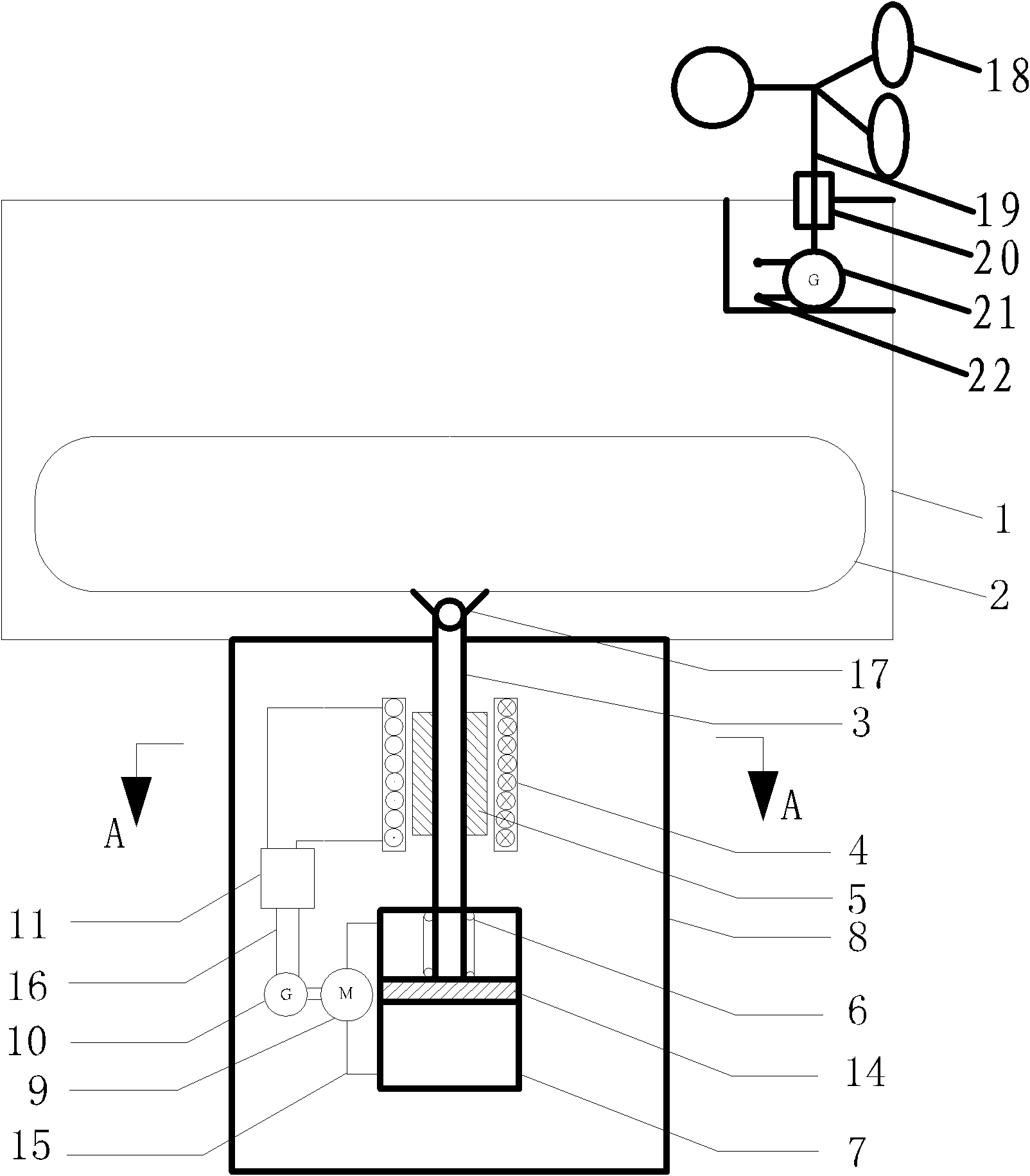 Mixed wave force power-generating device