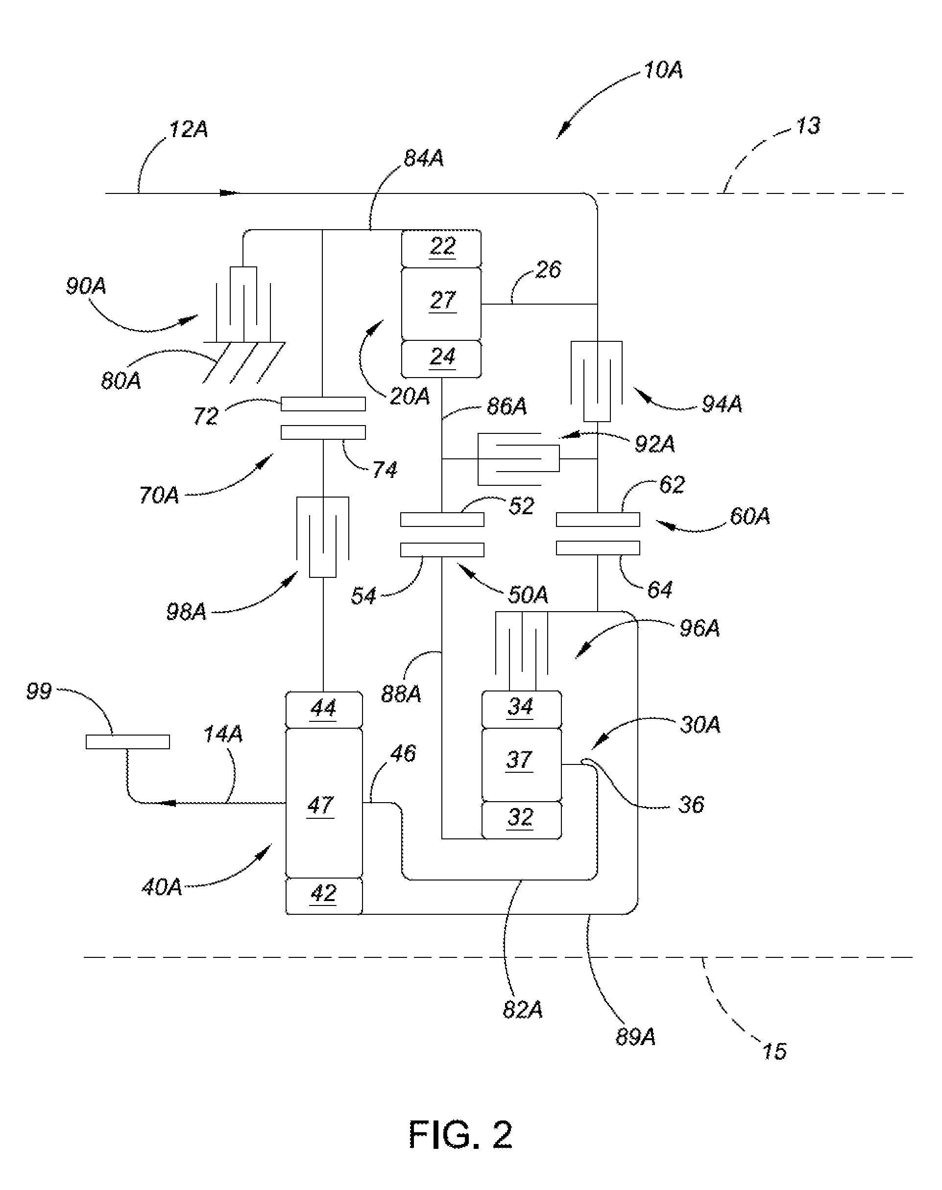 Eight Speed Transmission with Planetary and Layshaft Gearing