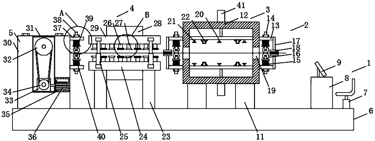 Detection device for defects of textiles