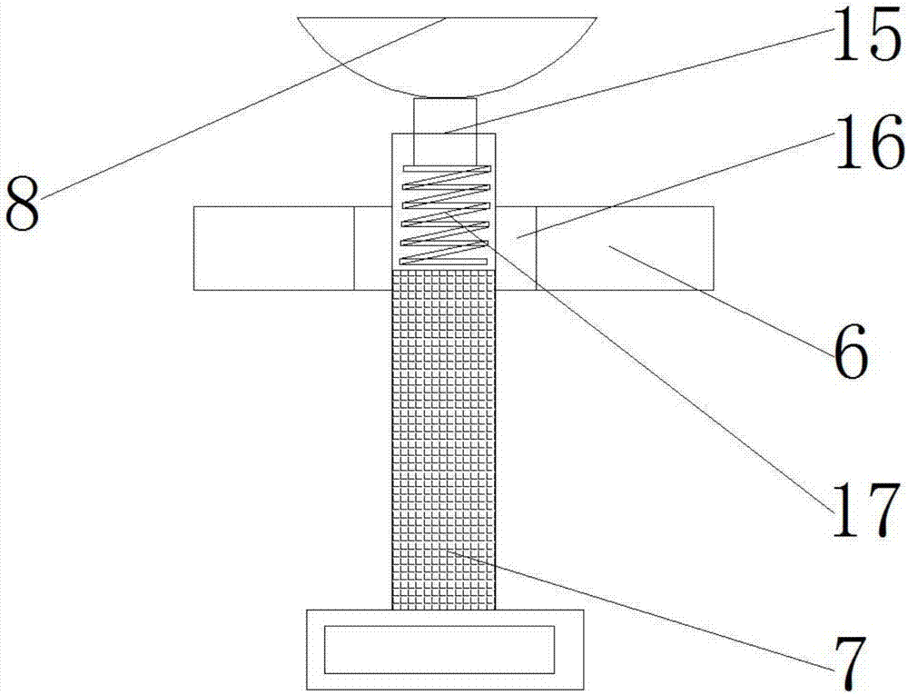Stirrer fixing apparatus with damping effect