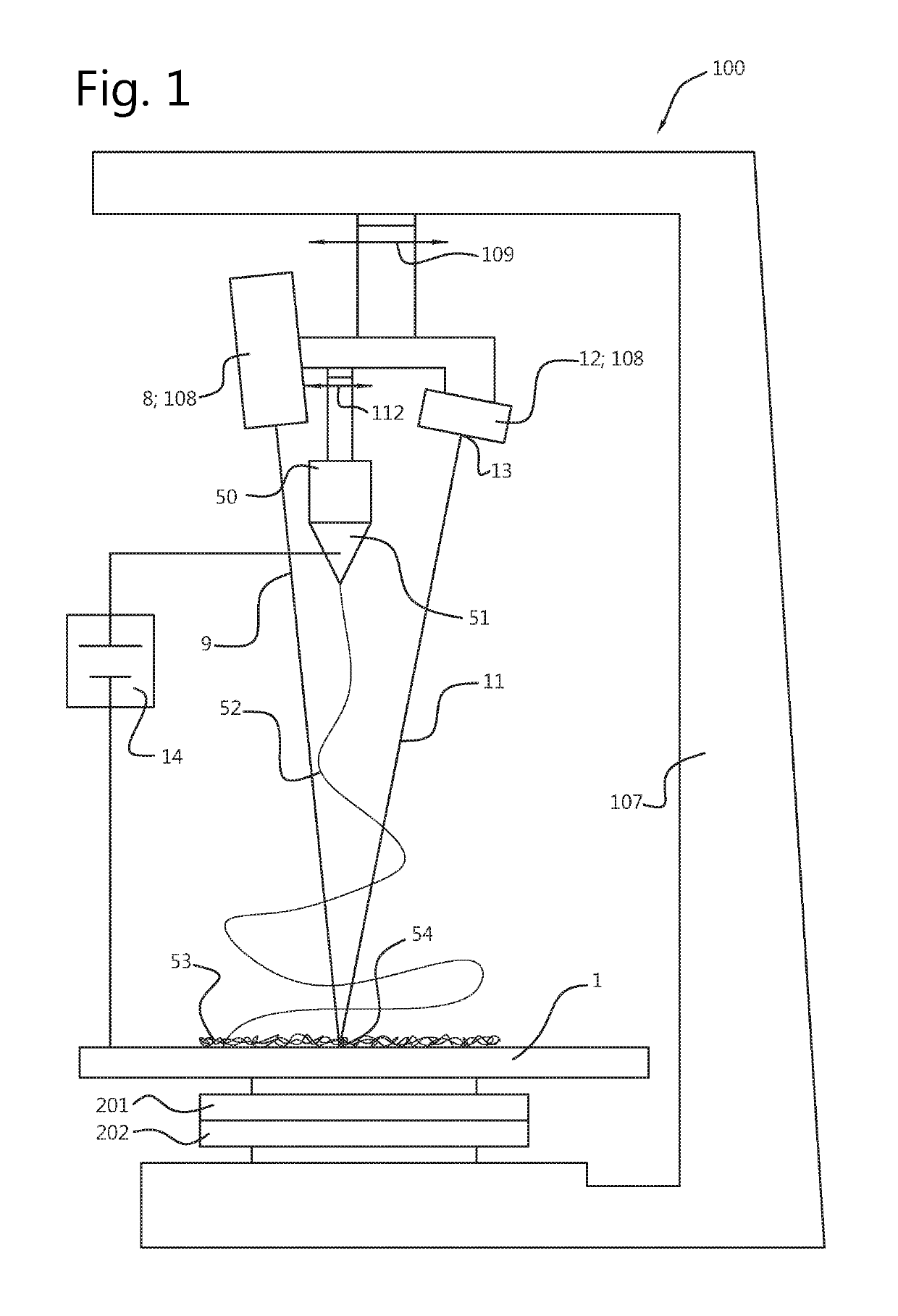 Electrospinning device and method