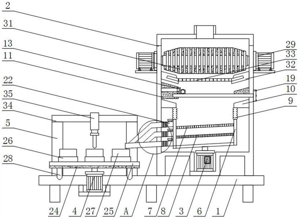 Food detection equipment with sample screening and conveying function